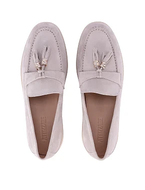 Женские слиперы велюровые серые - фото 1 - Miraton