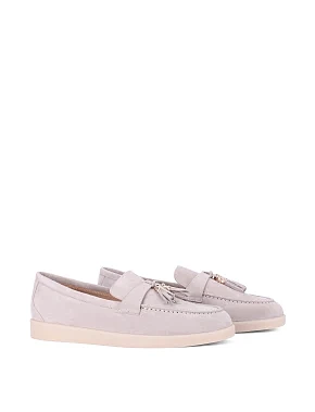 Женские слиперы велюровые серые - фото 2 - Miraton