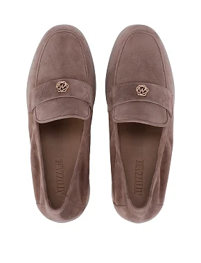 Женские слиперы велюровые бежевые - фото 1 - Miraton