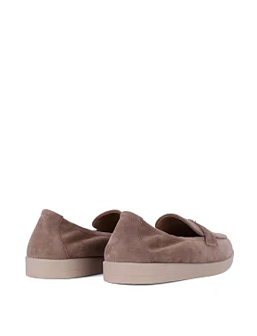 Женские слиперы велюровые бежевые - фото 3 - Miraton