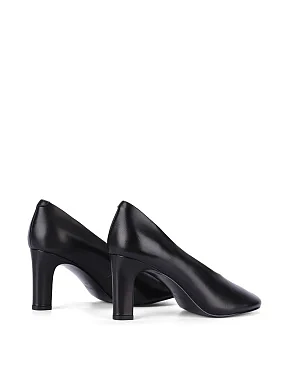 Жіночі туфлі шкіряні чорні - фото 3 - Miraton