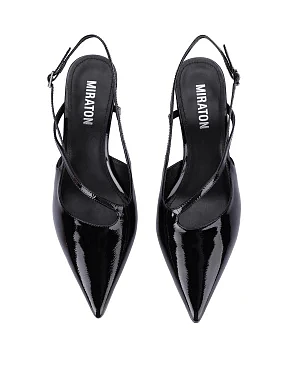 Жіночі туфлі лакові чорні - фото 1 - Miraton