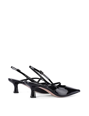 Жіночі туфлі лакові чорні - фото 3 - Miraton