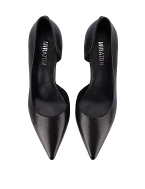Жіночі туфлі шкіряні чорні - фото 1 - Miraton