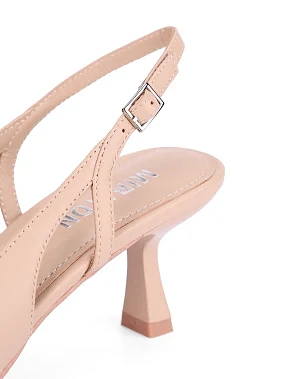 Жіночі туфлі шкіряні бежеві - фото 4 - Miraton