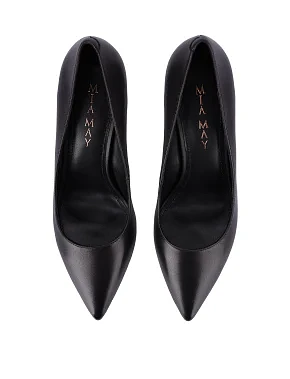 Женские туфли кожаные черные - фото 1 - Miraton