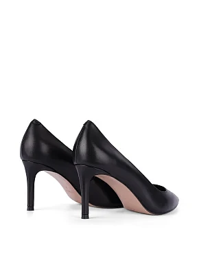 Женские туфли кожаные черные - фото 3 - Miraton