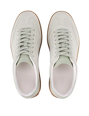 Жіночі кеди велюрові зелені - фото 1 - Miraton