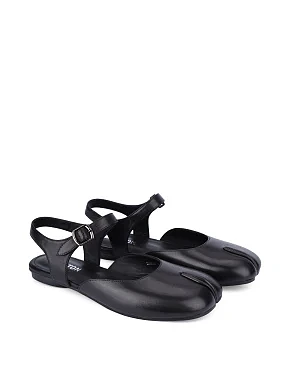 Жіночі балетки зі шкіри чорні - фото 2 - Miraton