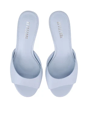 Жіночі сабо шкіряні блакитні - фото 1 - Miraton