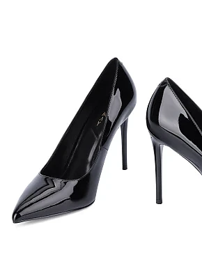 Женские туфли лаковые черные - фото 5 - Miraton