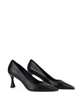 Жіночі туфлі шкіряні чорні - фото 2 - Miraton