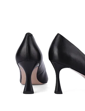 Жіночі туфлі шкіряні чорні - фото 4 - Miraton