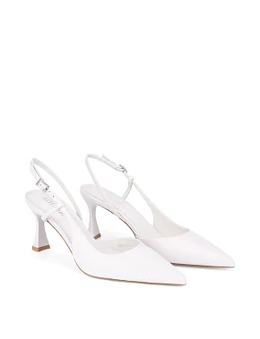 Жіночі туфлі шкіряні рисового кольору - фото 2 - Miraton