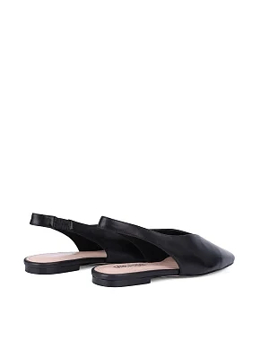 Жіночі балетки шкіряні чорні - фото 3 - Miraton