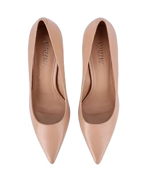 Жіночі туфлі шкіряні бежеві - фото 1 - Miraton