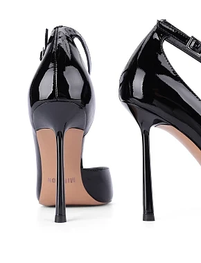 Женские туфли лаковые черные - фото 5 - Miraton