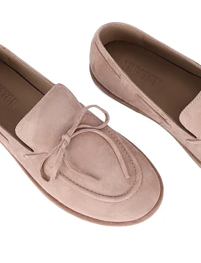 Женские слиперы велюровые бежевые - фото 4 - Miraton