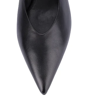 Женские туфли кожаные черные - фото 5 - Miraton