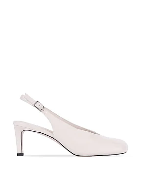 Женские туфли кожаные рисового цвета - фото  - Miraton