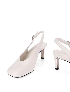 Женские туфли кожаные рисового цвета - фото 1 - Miraton