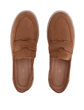 Жіночі еспадрильї велюрові коричневі - фото 1 - Miraton