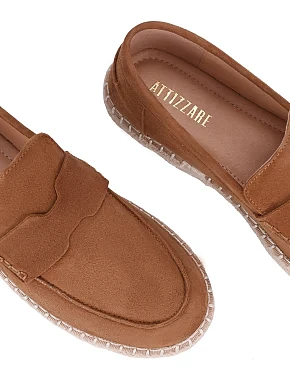 Жіночі еспадрильї велюрові коричневі - фото 4 - Miraton