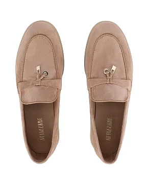 Жіночі слипери велюрові бежеві - фото 1 - Miraton