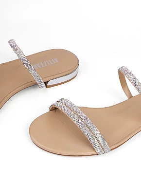 Жіночі шльопанці шкіряні бежеві - фото 5 - Miraton