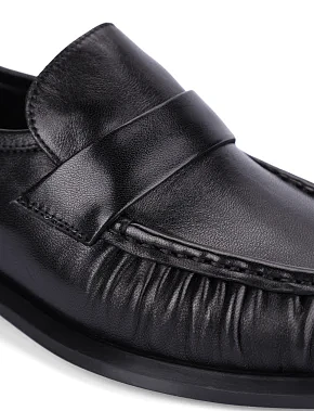 Жіночі туфлі шкіряні чорні - фото 4 - Miraton