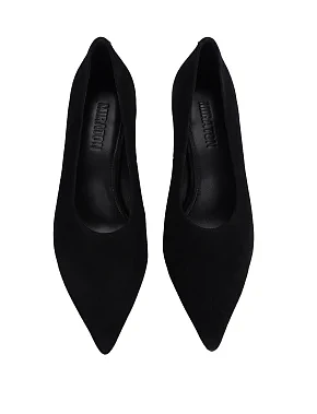 Жіночі туфлі велюрові чорні - фото 1 - Miraton