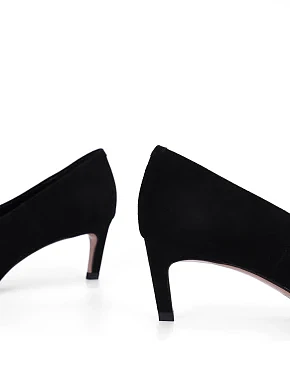 Жіночі туфлі велюрові чорні - фото 4 - Miraton