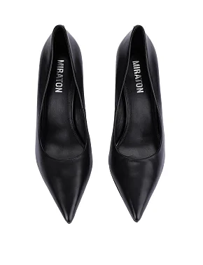 Жіночі туфлі шкіряні чорні - фото 1 - Miraton