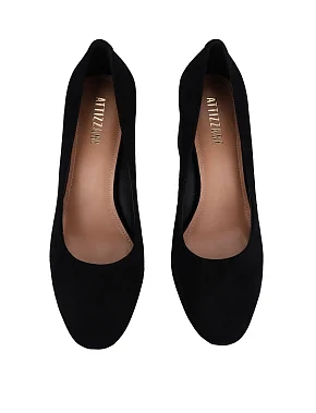 Жіночі туфлі велюрові чорні - фото 1 - Miraton