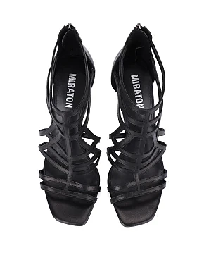 Жіночі черевики шкіряні чорні - фото 1 - Miraton