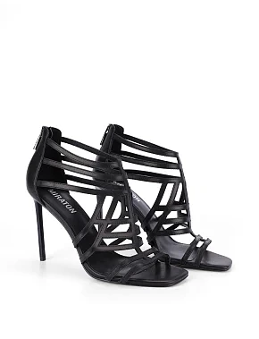 Жіночі черевики шкіряні чорні - фото 2 - Miraton