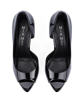 Жіночі шкіряні туфлі чорні - фото 1 - Miraton