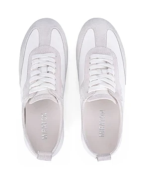 Жіночі кросівки шкіряні білі - фото 1 - Miraton