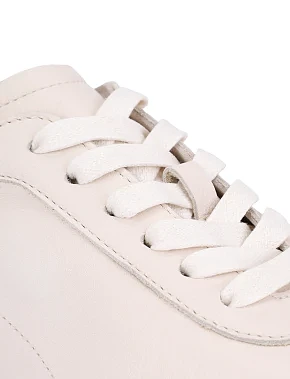 Жіночі кросівки шкіряні рисового кольору - фото 4 - Miraton