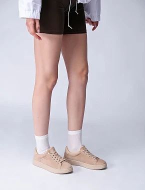 Жіночі кеди велюрові бежеві - фото 6 - Miraton