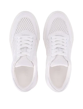 Жіночі кеди шкіряні білі - фото 1 - Miraton