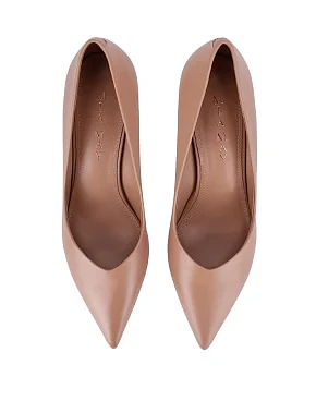 Жіночі туфлі шкіряні бежеві - фото 1 - Miraton