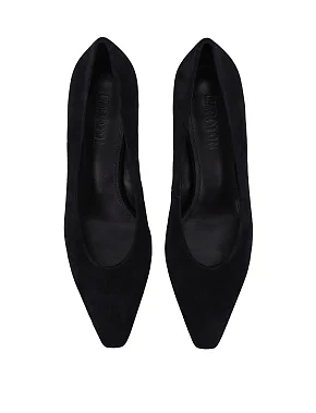 Жіночі туфлі велюрові чорні - фото 1 - Miraton