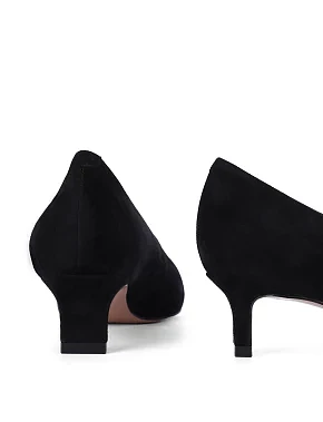 Жіночі туфлі велюрові чорні - фото 4 - Miraton