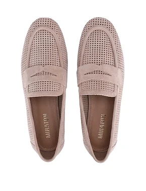 Женские слиперы велюровые бежевые - фото 1 - Miraton