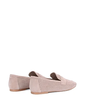 Женские слиперы велюровые бежевые - фото 3 - Miraton