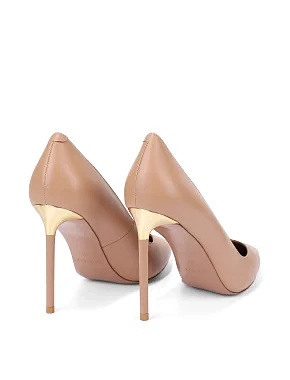 Жіночі туфлі шкіряні бежеві - фото 3 - Miraton