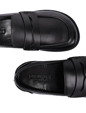 Жіночі туфлі шкіряні чорні - фото 5 - Miraton