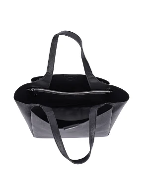 Жіноча сумка з екошкіри чорна - фото 5 - Miraton