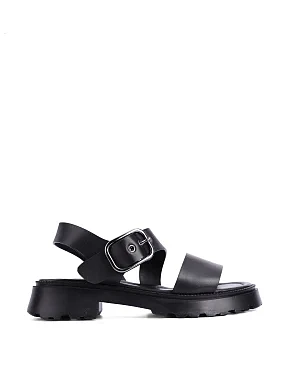 Женские сандалии кожаные черные - фото  - Miraton